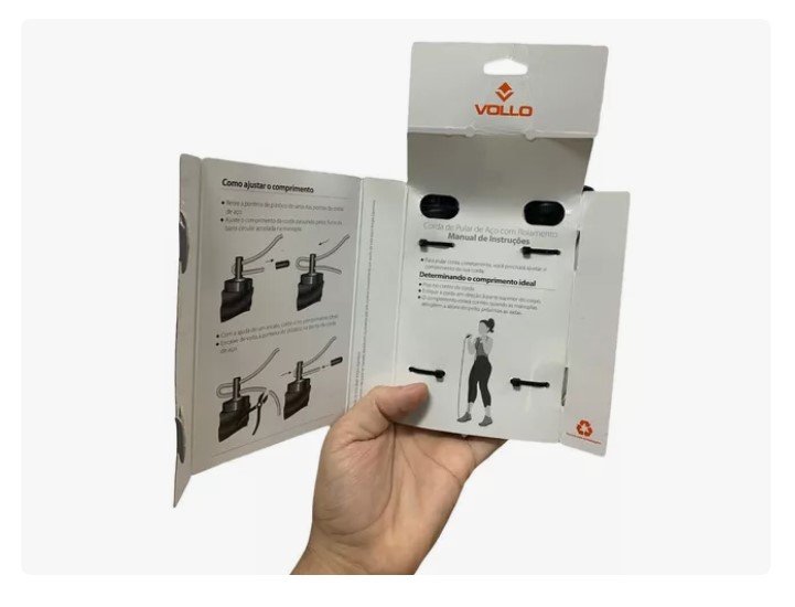 Corda de pular Aço C/rolamento Vollo VP1045