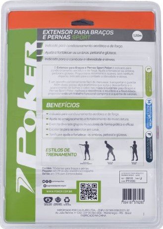 Extensor para Braços e Pernas Sport Leve 9x1200mm 09101