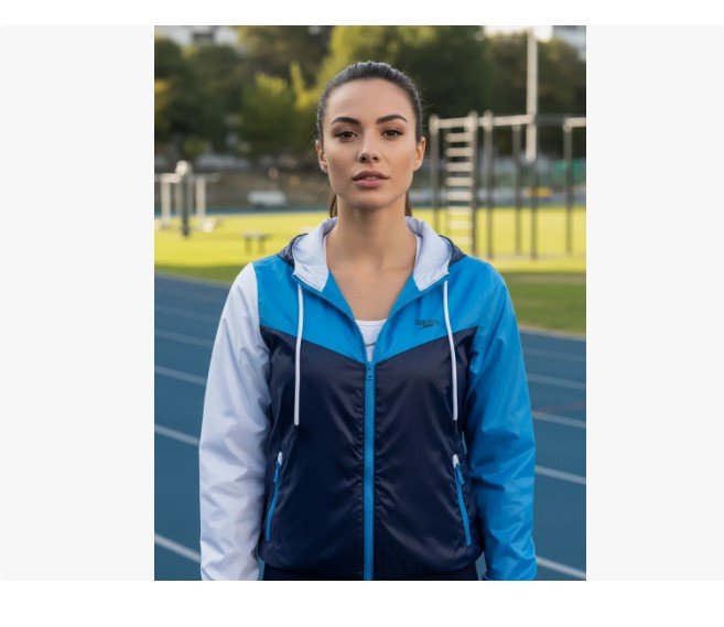 Jaqueta Corta Vento Speedo Tricolor Feminina 109302