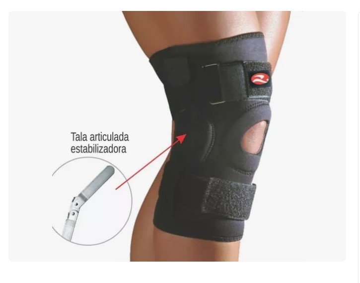 Joelheira Articulada Rotula E Ligamentos Realtex 0750