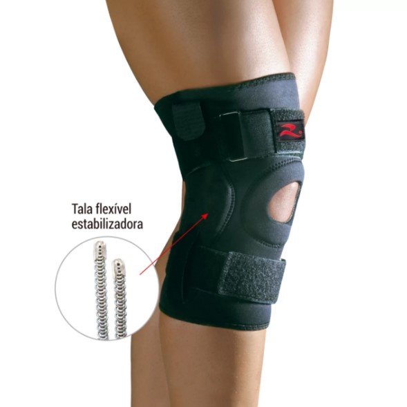 Joelheira Com Tala Flexível Realtex Ref. 0830