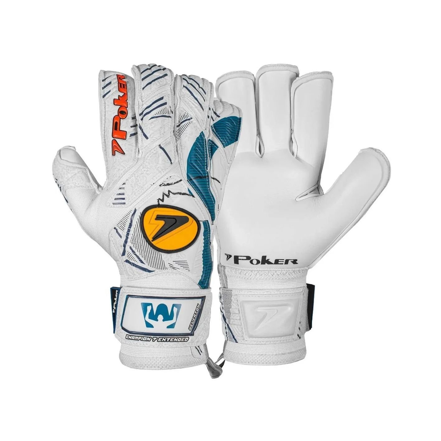 Luva Goleiro Poker Champion 7 Extended Profissional Weverton 01035