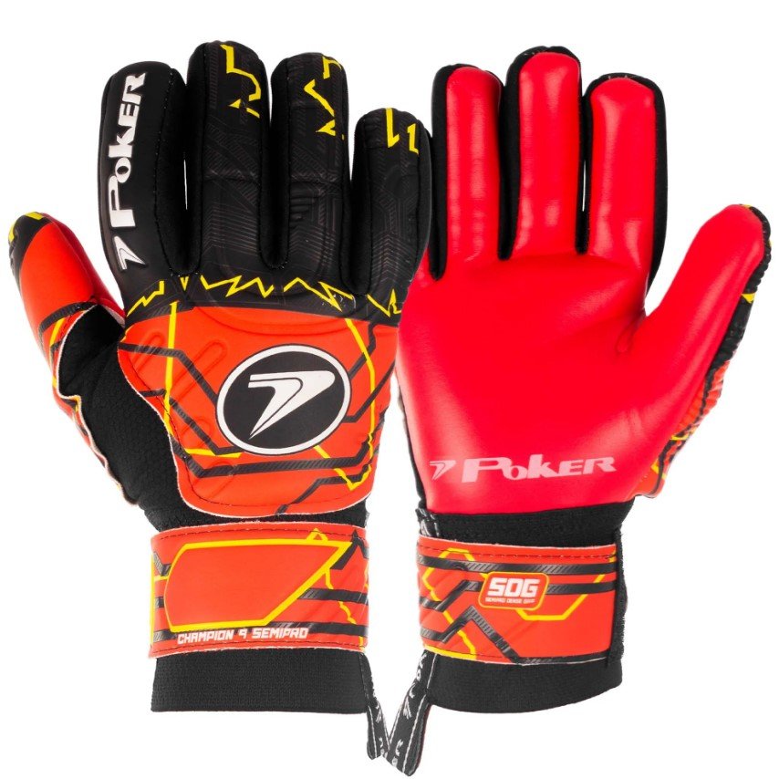 Luva Goleiro Poker Multiterreno Profissional Champion 01151