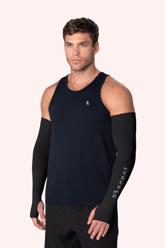 Manguito Manga Voley Braço c/luva Proteção Uv Lupo 15007