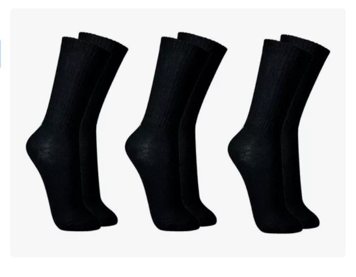 Meia Cano Longo Kit 3 Pares Sport Lupo 03292-089