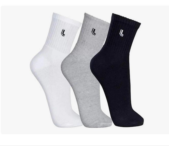 Meia Cano Medio Kit 3 Pares Sport Lupo 03248-089