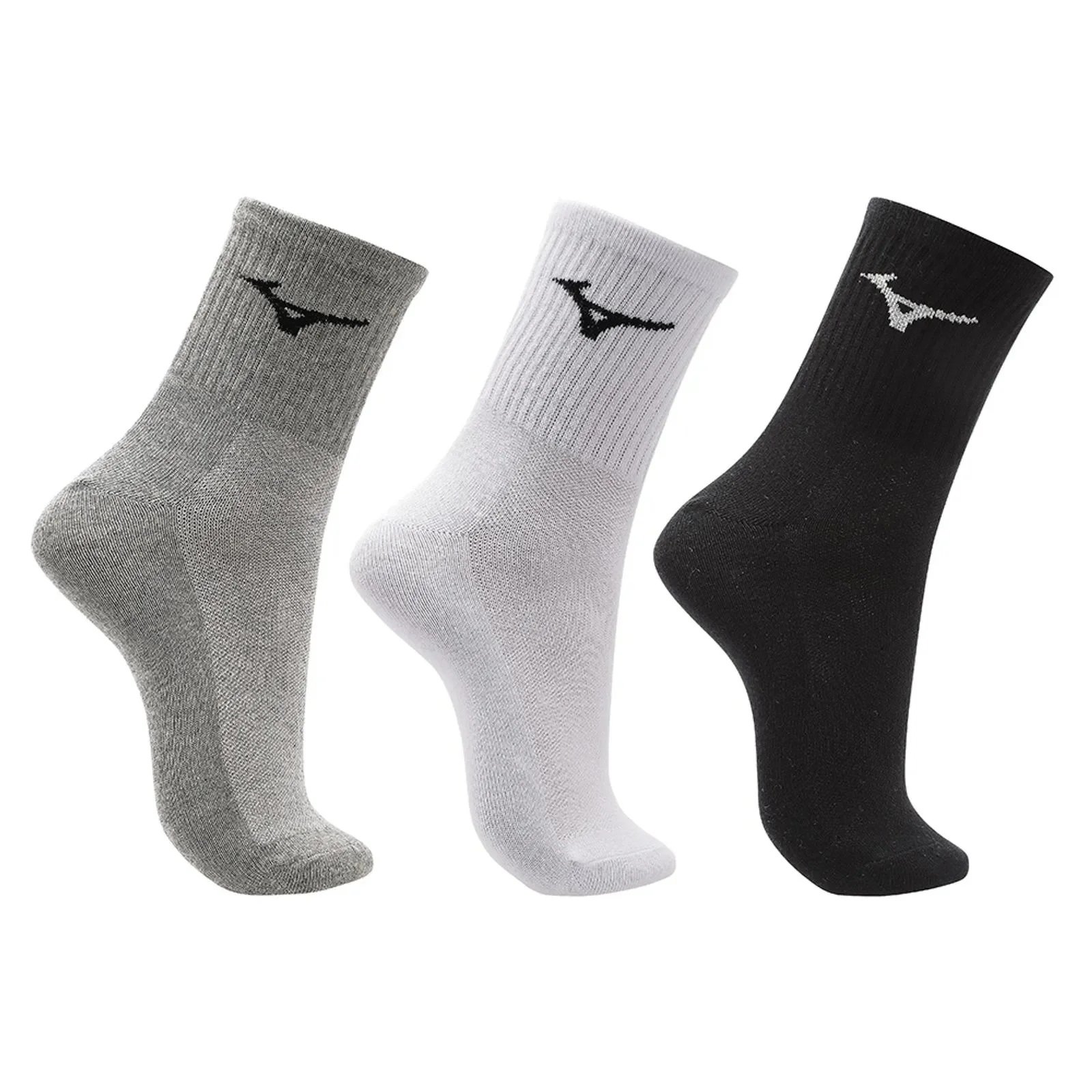 Meia Mizuno Cano Medio Kit 3 Pares MIFTA51915