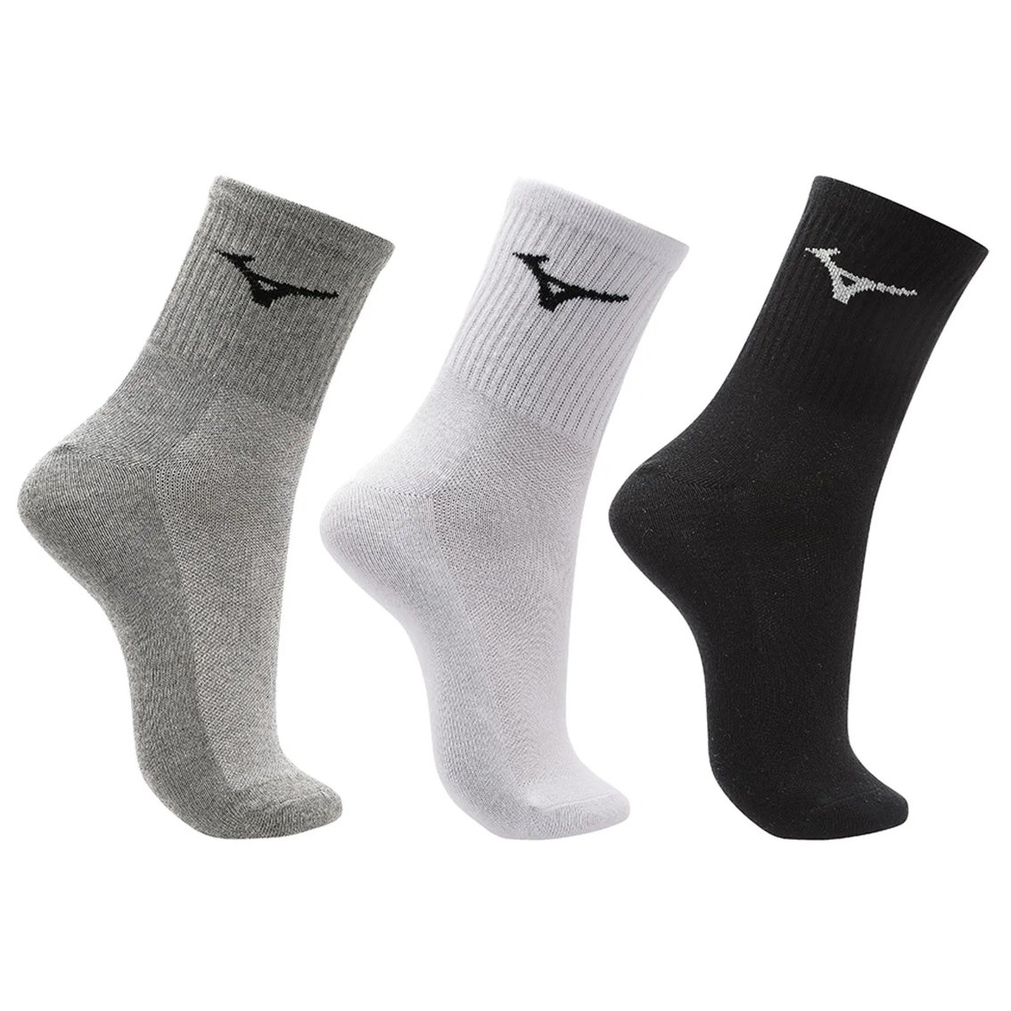 Meia Mizuno Cano Medio Kit 3 Pares MIMTA51916
