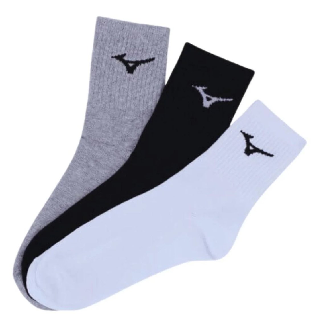 Meia Mizuno Cano Medio Kit 3 Pares MIMTA51916