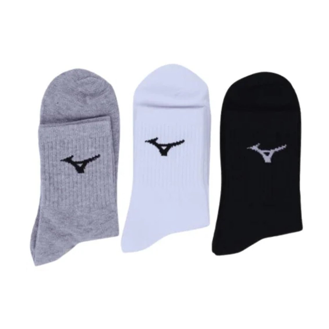 Meia Mizuno Cano Medio Kit 3 Pares MIMTA51916