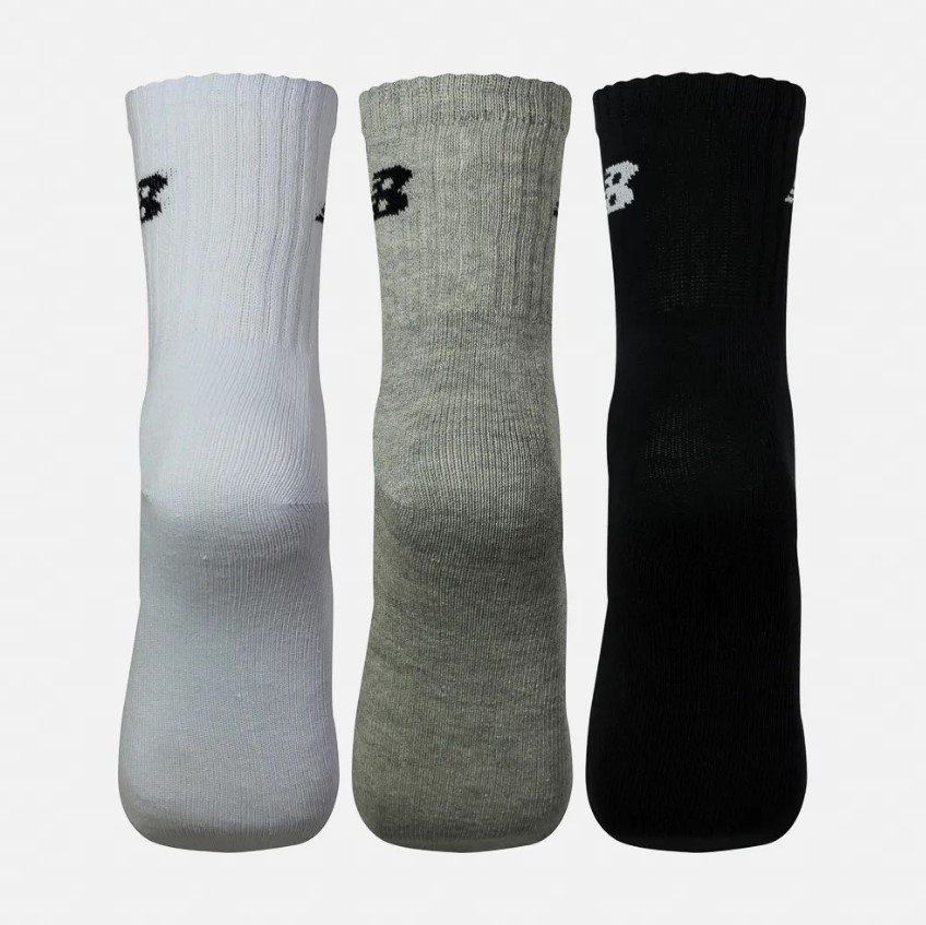 Meia New Balance Kit 3 peças Cano Longo NB32A.013