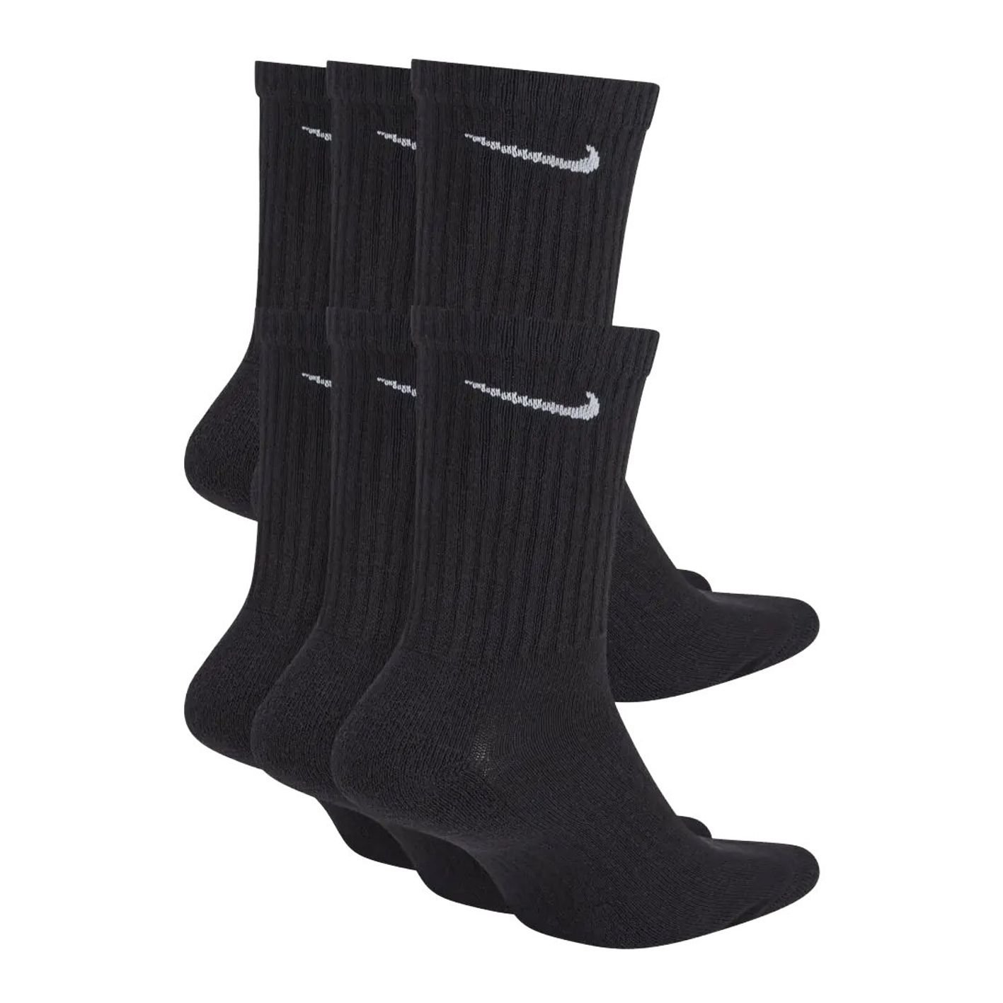 Meia Nike Cano Alto Everyday - Kit 6 Pares Sx7666-010