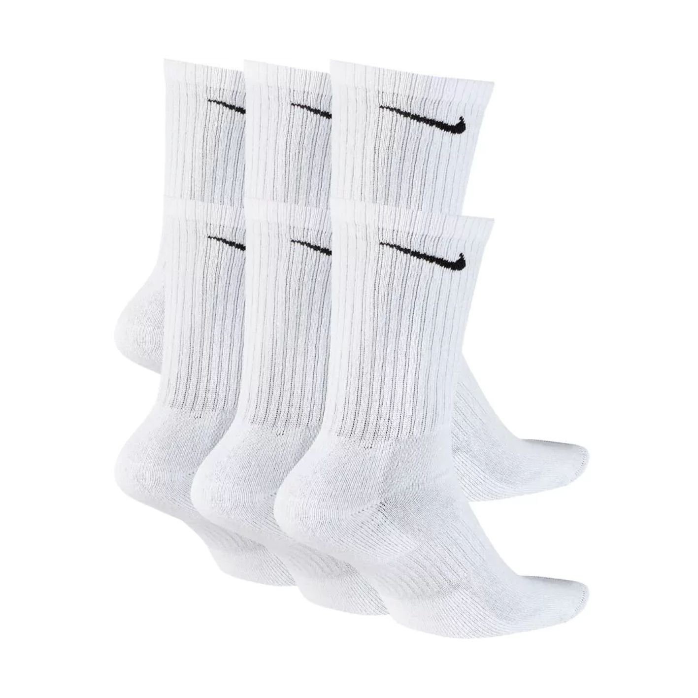 Meia Nike Cano Alto Everyday - Kit 6 Pares Sx7666-010