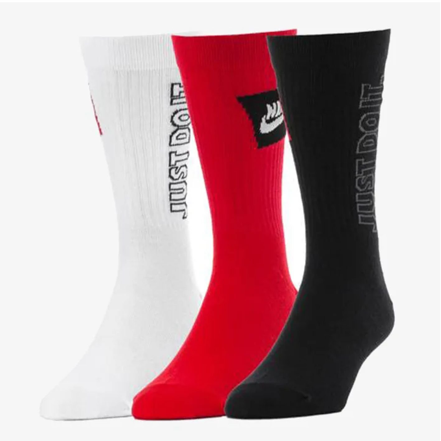 Meia Nike Cano Alto Everyday Essential 3 Pares Da2583-904