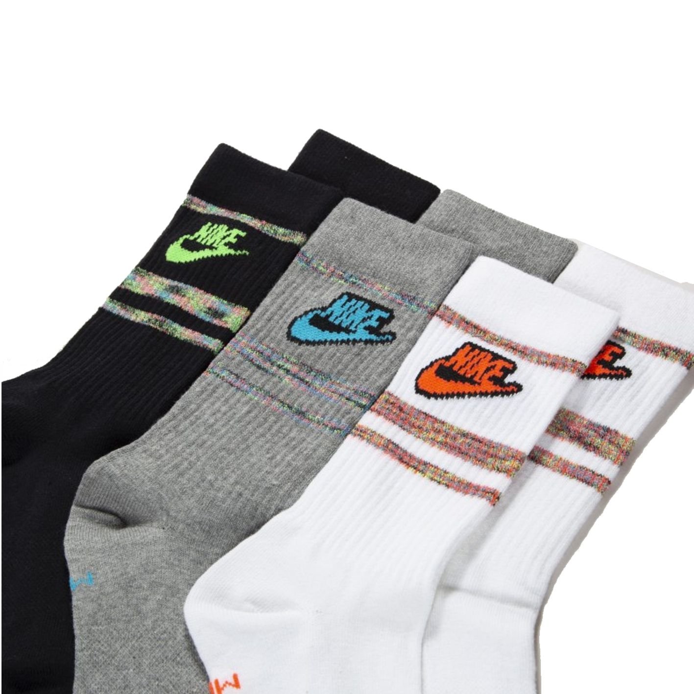 Meia Nike Cano Alto Everyday Essentials 3 Pares Dn6946-902