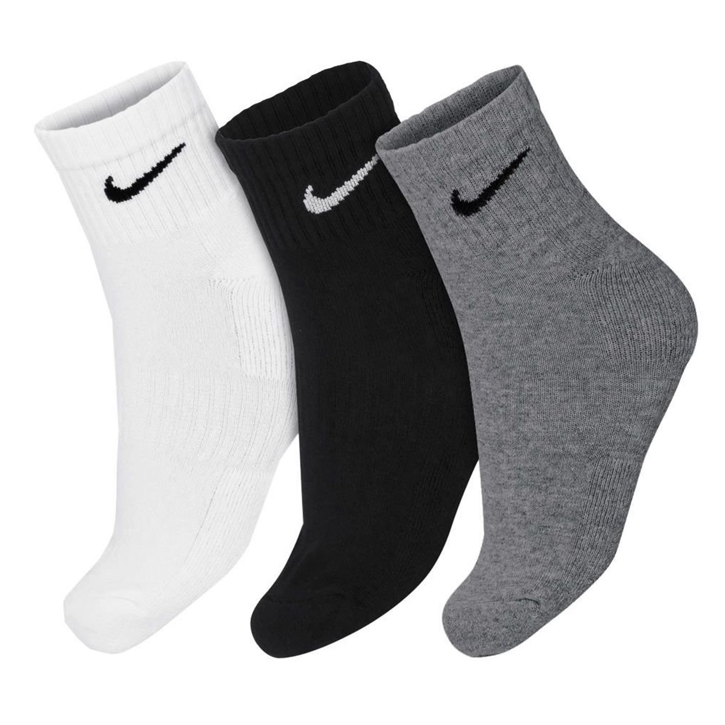 Meia Nike Cano Médio Everyday - Kit 3 Pares Original Sx7667