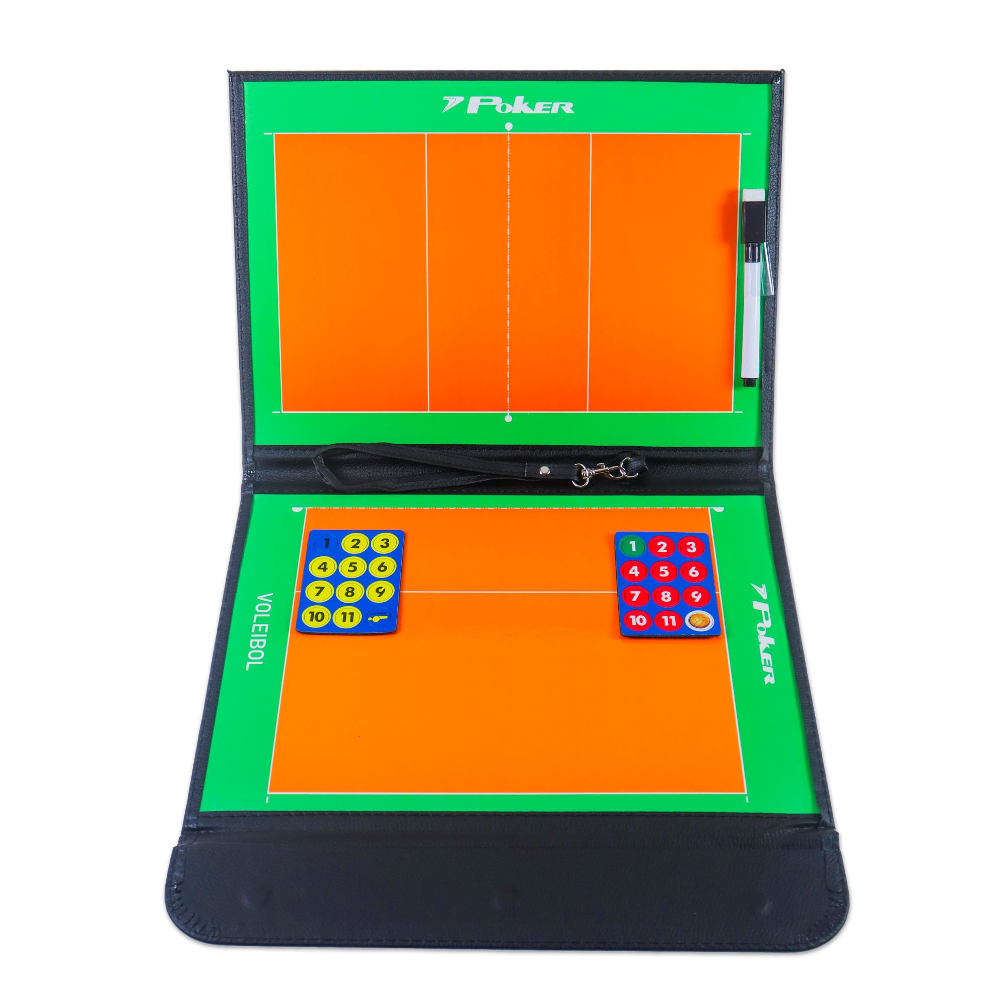 Prancheta Campo Tático com Imã e Caneta Futsal Poker 09168