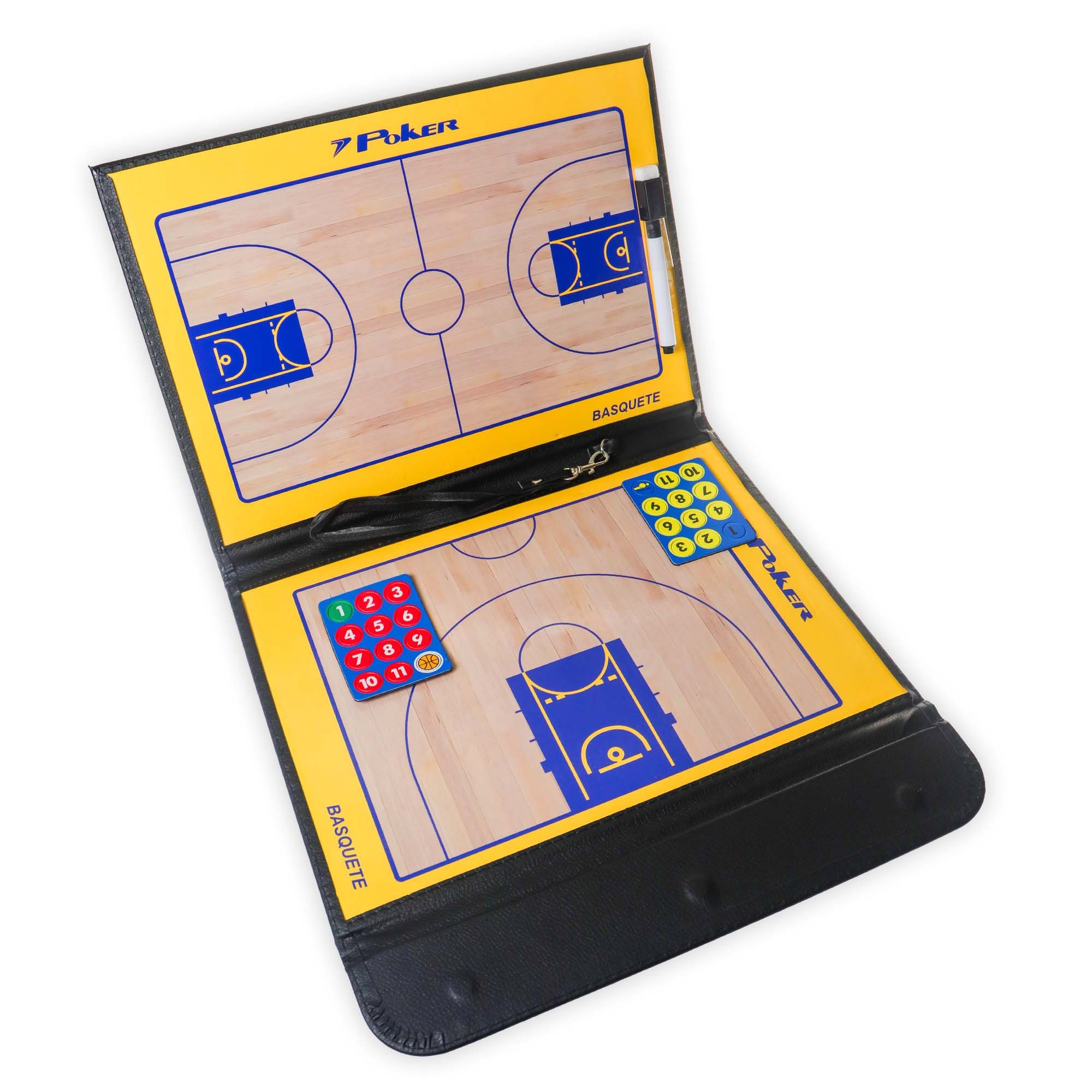 Prancheta Campo Tático com Imã e Caneta Futsal Poker 09168
