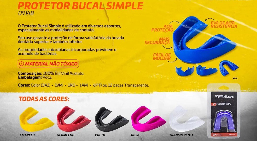 Protetor Bucal Poker Simples 09148