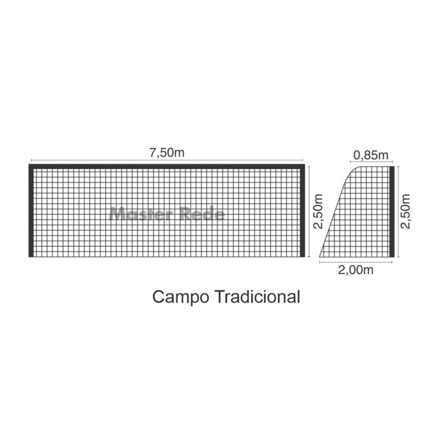 Rede Futebol De Campo Profissional Fio 3mm FCL3