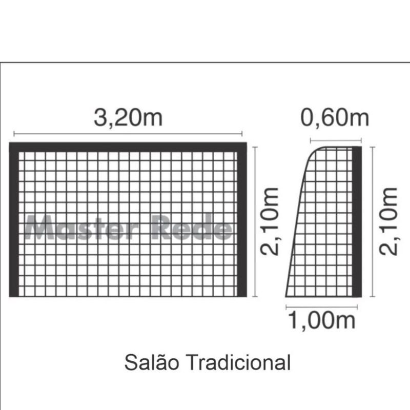 Rede Futebol De Salão Futsal Profissional Fio 4mm FSL4
