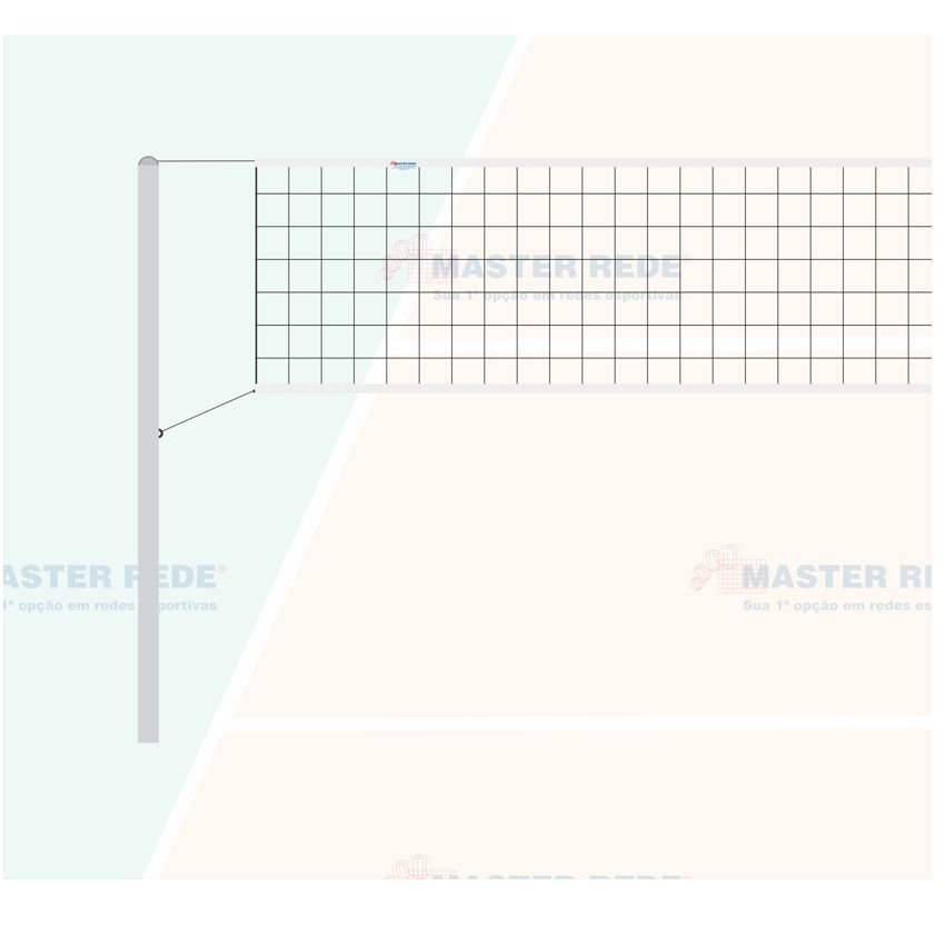 Rede Volei 2 Faixas Sintética Master Rede VS2