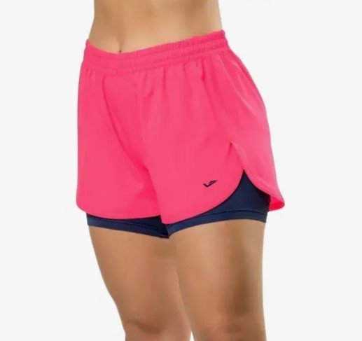 Shorts com Bermuda Termica Feminina Elite Corrida 033723
