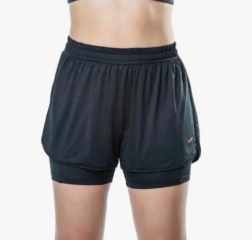Shorts com Bermuda Termica Feminina Elite Corrida 033723