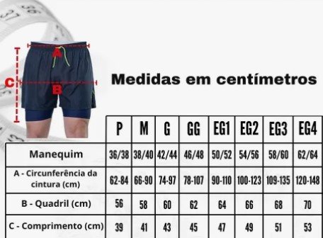Shorts com Bermuda Termica Masculina Elite Corrida 031494