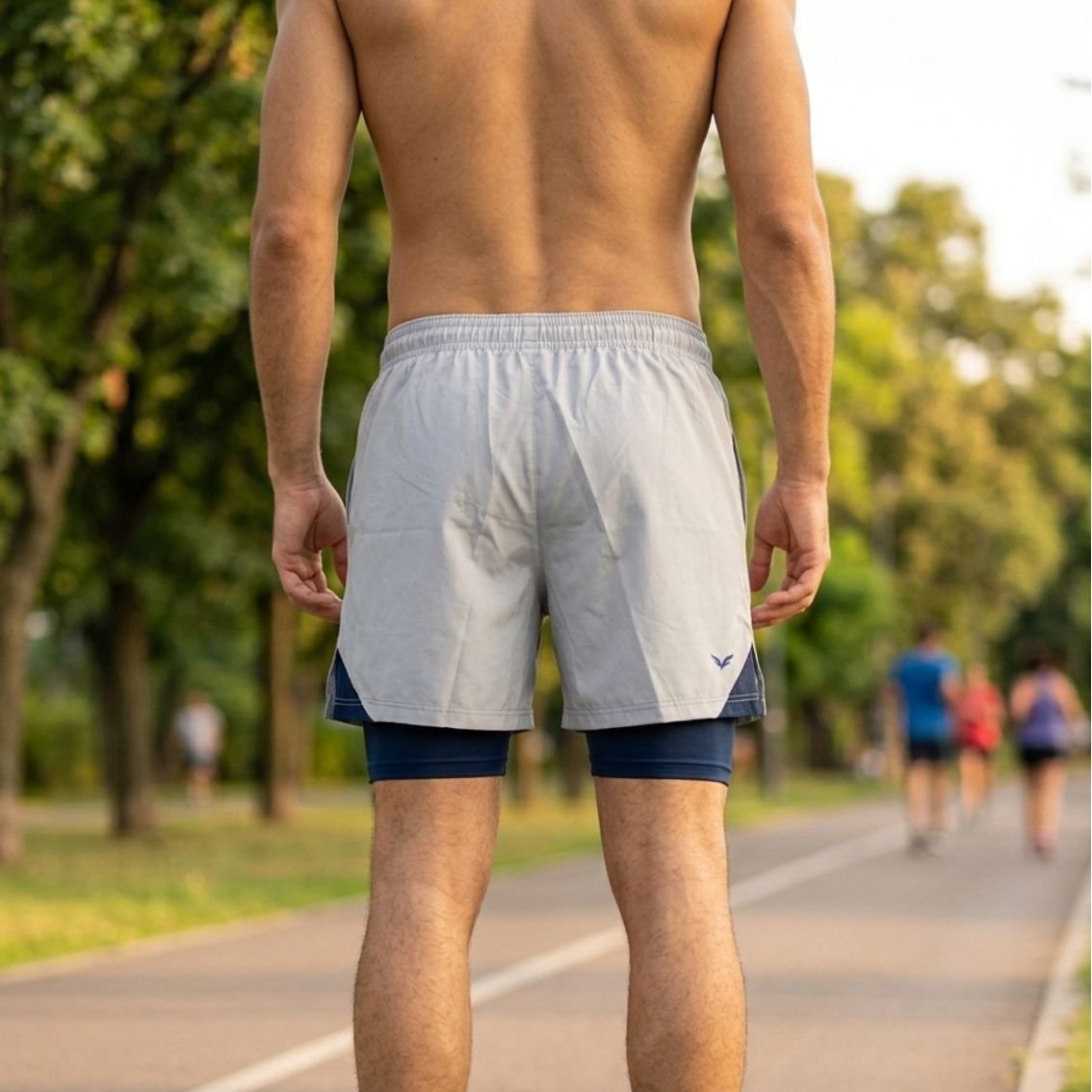 Shorts com Bermuda Termica Masculina Elite Corrida 031494