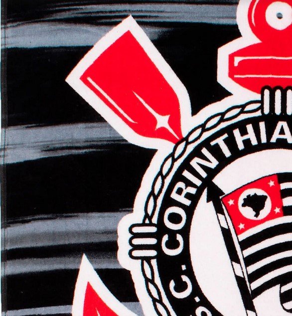 Toalha de banho Corinthians Praia Aveludada Buettner