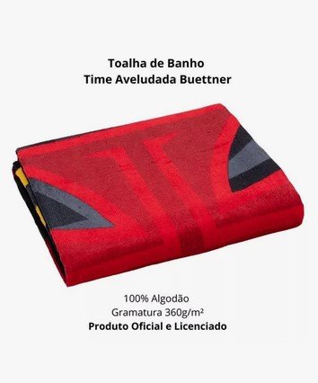 Toalha de Banho Vasco Praia Bouton Aveludada