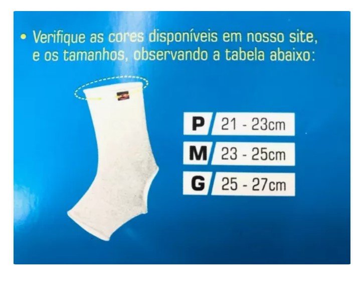 Tornozeleira Elástico Suporte Realtex Ref. 0240